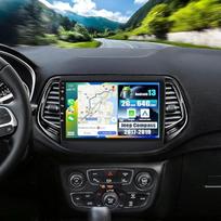 SIXWIN 2+64G Android 13 automobilinis radijas Jeep Compass 2017-2019 su Carplay/Android Car, 10,1 colio talpinis jutiklinis ekranas su WiFi GPS Bluetooth FM/RDS EQ + atbulinės eigos kamera