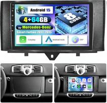 SIXWIN 8 branduolių 4+64G "Android" 15 "Mercedes-Benz Smart Fortwo" 2011-2015 m. "Carplay Android" automobilinis radijas 9 colių jutiklinis ekranas 1280 x 720 su DSP GPS WiFi BT USB FM RDS radijas Mirror Link + 32 juostų ekvalaizeris