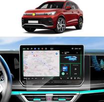 SKTU Pack of 2 Screen Protectors Compatible with VW Tiguan 3 2024 2025 15 Inch Navigation Screen Protector for 15 Inch Discover Pro Max, Navigation Screen Protector PET Screen Protector 6H Anti-Scratch