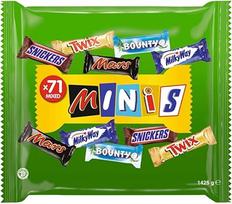 Šokoladinių batonėlių mišinys I 1,4 kg I Mars Snickers Twix Bounty Milky Way I Didmeninė šokolado pakuotė
