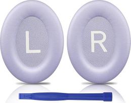 SOULWIT pakaitiniai ausų įdėklai "Bose QuietComfort 45" (QC45)/"QuietComfort SE" (QC SE)/naujos "Quiet Comfort" belaidės ausinės per ausis Pakaitiniai įdėklai su minkštesne proteino oda, triukšmą izoliuojančiomis putomis