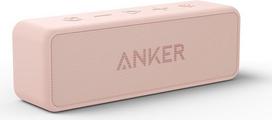 soundcore "Anker 2" nešiojamasis "Bluetooth" garsiakalbis su 12 W stereofoniniu garsu, "BassUp", IPX7 atsparumas vandeniui, 24 valandų atkūrimo laikas, belaidis stereofoninis suporavimas, garsiakalbis namams, lauke, kelionėms
