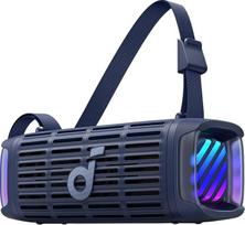 soundcore Boom 3i by Anker Tvirtas lauko garsiakalbis, "Bluetooth" garsiakalbis, atsparus vandeniui IP68, 50 W BassUp™ 2.0 garsas, "Bluetooth 5.3", 16 val. veikimo laikas, šviesos šou + TWS stereo, plaukimas baidarėmis, žvejyba, stovyklavimas