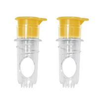 2/3pcs Manual Lemon Squeezer Portable Handheld Lime Juicer with Lid Screw-Top Lemon Squeezer Manual Juicer with Built-In Filter