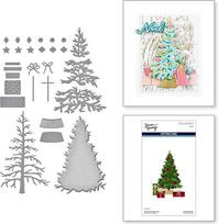 Spellbinders "Timeless Trees" kolekcijos Simon Hurley klasikinės kalėdinės eglutės dildės