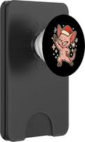 Sphynx Weihnachtsmann-Katzen-Urlaubspose PopSockets PopWallet für MagSafe