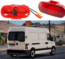 Stabdžių žibintas HD naktinio matymo furgono atbulinės eigos kamera, skirta "Vauxhall Dumper Combi X70 MK/Renault Master Box II/Mascott/Opel Movano A/Fiat Scudo/Citroen Jumpy/Peugeot Expert 224 222 VF3/Interstar".