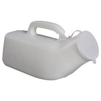 Urinals for Men 2000ml Thick Plastic Mens Bedpan Bottle with Lid - Spill Proof Urinary Bottle Male Urinal Pee Bottle