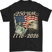 250 Years Of Independence America  Anniversary Birthday American Flag Tshirt Unisex T-Shirt XXL