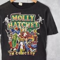 80#039s Molly Hatchet Hard Rock Band Cotton Black Unisex Tshirt Reprint  Unisex T-Shirt S