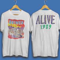 80s Oingo Boingo TShirt Alive Gift fans All size White Tee Shirt Unisex T-Shirt XL