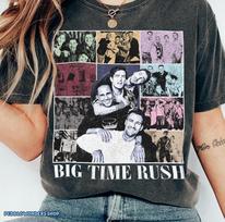 90s Big Time Rush Band Black Short Sleeve Tour 2025 T shirt Remake tee NH22106 Unisex T-Shirt S