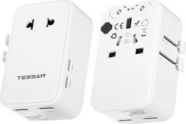 TESSAN kelioninis adapteris Worldwide PD 25W White