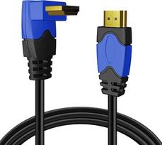 TNP 4K HDMI kabelis dešiniuoju kampu 90 laipsnių kampu (3 m) - didelės spartos HDMI kabelis, palaikantis 4K 60Hz 2K 2160p 1440p 1080p 3D ARC/eARC Ethernet