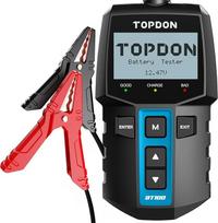 TOPDON BT100 12 V 100-2000 CCA, akumuliatorių testeris, paskutinis akumuliatorius, skirtas automobiliams, automobilių remonto dirbtuvėms