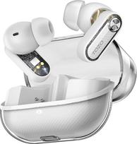 TOZO "Crystal Pods" ausinės Belaidės "Bluetooth" 5.4 Bluetooth ausinės, hibridinės aktyvaus triukšmo slopinimo ausinės, du mikrofonai ENC AI Clear Call, 35 valandų trukmės, programėlė, atsparios vandeniui IPX5 - baltos spalvos