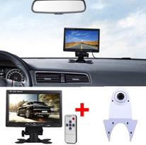 Trečiasis automobilio stogo viršutinis stabdžių žibinto kameros montavimas Stabdžių šviesos galinio vaizdo atsarginė kamera + 7 colių galinio vaizdo automobilio LCD monitorius "Pyle" - parkavimo monitoriaus asistentas su belaidžiu nuotolinio valdymo pulte