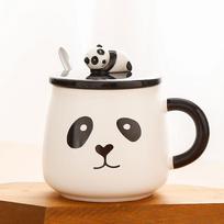Kūrybinga asmenybė Panda Puodelis Keraminis vandens puodelis Pieno puodelis Kavos puodelis Sulčių puodelis