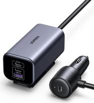 UGREEN 130 W GaN cigarečių žiebtuvėlio USB C automobilinis įkroviklis USB C 4 prievadų cigarečių žiebtuvėlio daliklis Automobilių priedai, suderinami su "MacBook", "iPhone 17-12", "iPad Pro", "Galaxy S24/S25" ir kt.