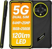 Ulefone Armor X31 PRO 5G lauko išmanusis telefonas be sutarties, 64 MP + 25 MP kamera (naktinis matymas ir diafragmos blykstė), 5G, 16GB + 256GB, 6,56 colių HD + 120 Hz, IP68, "Android 14", tvirtas mobilusis telefonas, 3 kortelių lizdai, GPS, NFC, žalia