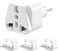 Universalus kelionių adapteris į Italiją Pasaulio į Italiją kištukinio lizdo adapterio keitiklis iš Jungtinės Karalystės, JAV, Kinijos į Italijos kištukinį lizdą