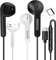 USB C ausinės "iPhone 16/15 Pro Max/Plus", laidinės ausinės su mikrofonu ir garsumo valdymu, "HiFi Stereo" triukšmo slopinimas, C tipo ausinės, laidinės "iPad Pro", "Samsung Galaxy