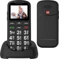 USHINING GSM mobilusis telefonas senjorams be sutarties, didelių mygtukų mobilusis telefonas senjorams su 1,77 colio spalvotu ekranu, dviejų SIM kortelių SOS pagalbos iškvietimo mygtukas, įkrovimo stotelė, žibintuvėlis, greitasis rinkimas, žadintuvas, 800