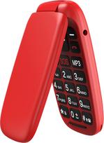 USHINING GSM mobilusis telefonas senjorams Sulankstomas mobilusis telefonas be sutarties, didelių mygtukų mobilusis telefonas Paprastas su pagalbos iškvietimo mygtuku 1,77 colio spalvotas ekranas - raudonas