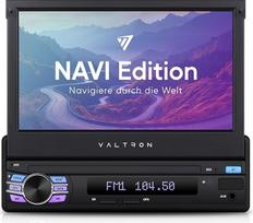 VALTRON FX-750HDS2 1-DIN automobilinis radijas su "CarPlay", "Android Car", "MirrorLink", medijos imtuvas su "Bluetooth", 7 colių ekranu, USB, "Bluetooth", WLAN (Navi)