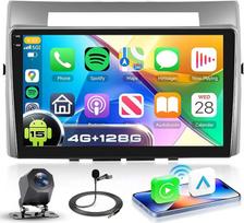 VECHTEL 4G+128G Autoradio Android 15 für Toyota Corolla Verso AR10 2004-2009, 9'' Incell HD Touchscreen mit Drahtlos Carplay Android Auto, Auto Radio mit GPS Wi-Fi USB Bluetooth FM RDS Rückfahrkamera