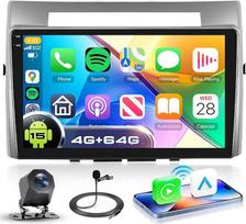 VECHTEL 4G+64G Autoradio Android 15 für Toyota Corolla Verso AR10 2004-2009, 9'' Incell HD Touchscreen mit Drahtlos Carplay Android Auto, Auto Radio mit GPS Wi-Fi USB Bluetooth FM RDS Rückfahrkamera
