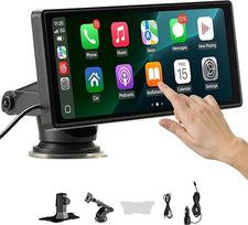 VEVOR belaidis automobilinis radijo imtuvas (254 mm) Nešiojamas radijo imtuvas su jutikliniu ekranu, suderinamas su "Apple CarPlay" "Android" automobiliu, "CarPlay" ekranas automobiliui su valdymu balsu, "Mirror Link", "Bluetooth", GPS navigacija