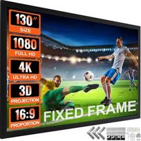 VEVOR projekcinis ekranas 16:9 4K HDTV filmo ekranas Fiksuoto rėmo 3D projektoriaus ekranas, skirtas 4K HDTV kino teatrui lauke