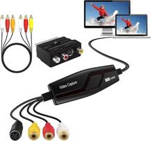 VHS į skaitmeninį konverterį, vaizdo įrašymo kortelės įrenginys, VHS VCR Hi8 Mini DV į "Mac" skaitmeninis konverteris, RCA į USB vaizdo konverteris kompiuteriui, televizoriui, juostiniam grotuvui, vaizdo kamerai, palaiko PAL/NTSC, "Mac Windows Vista