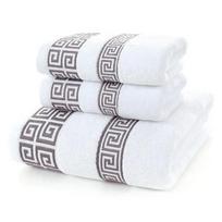 3 medvilninių vonios rankšluosčių rinkinys, 2vnt rankų rankšluostis 35x75cm ir 1vnt dideli vonios rankšluosčiai 70x140cm. 3pcs set