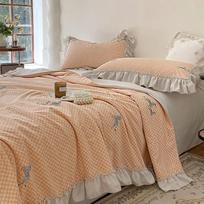 Sweet Girl Lace Oro kondicionavimo pagalvė Vasarinė plona antklodė Patalynė ir pagalvių užvalkalai Patalynės komplektai Vaikams Antklodė lovatiesė 150x200cm-4pcs