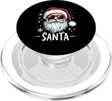 Weihnachtsmann mit Sonnenbrille Weihnachtszeit PopSockets PopGrip für MagSafe