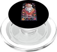 Weihnachtsmann Weihnachten Schmetterlinge Heilig Abend PopSockets PopGrip für MagSafe