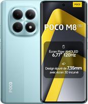 XIAOMI POCO M8 5G išmanusis telefonas 8+ 256GB žalias IP66 dulkėms atsparus vandeniui 5520mAh 6,77 colių 120Hz 45W su įkrovikliu Be NFC
