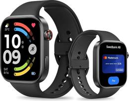 XIAOMI Redmi Watch 6 NFC, išmanusis laikrodis vyrams ir moterims, 2,07 colių AMOLED, fitneso sekimo įrenginys su širdies ritmo / miego funkcija, 150+ sporto režimų, 24 dienų baterijos veikimo laikas, 5ATM, GPS, "Android" ir "iOS", juodas