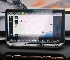 YEE PIN suderinama su "Cupra Terramar 2025 2026 Hybrid/Plug-in Hybrid Navigation" ekrano apsauga, 9H grūdinto stiklo ekrano apsauga, skirta "Cupra Terramar" priedams (12,9 colio)
