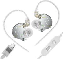 Yinyoo KZ ZST PRO X USB C In-Ear ausinės 1 DD + 1 BA hibridinis vairuotojas Elegantiška cinko lydinio priekinė plokštelė Nuimamas C tipo kabelis Puikiai tinka muzikai, žaidimams ir kelionėms Suderinama su Samsung Galaxy S23/S22