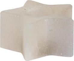 Žvakidės laikiklis "Star White Line Crystal Salt from Punjab/Pakistan", baltos spalvos, apie 11 x 11 x 5 cm