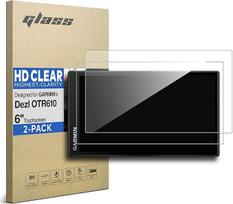 [2 pakuotės] Apsauginis stiklas Garmin Dezl LGV610 / OTR610 LGV620 / OTR620 GPS navigatoriui su 6 colių jutikliniu ekranu nuo pirštų atspaudų (HD Clear)