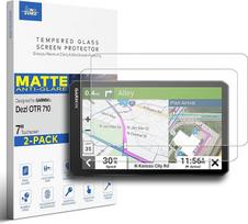 [2 vnt.] Grūdinto stiklo ekrano apsauga Garmin DezlLGV700 OTR700 LGV710 OTR710 LGV720 OTR720 7 colių LGV/OTR 700/710/720 navigatoriui nuo įbrėžimų/švytėjimo (matinis)
