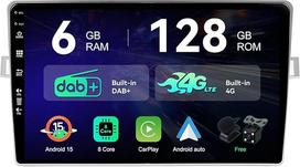 [6G+128G | Integruotas DAB+ 4G] - MSD automobilinis radijas Toyota Verso R20 (2009-2018) | Android 15 GPS navigacijos radijas | CarPlay Android automobilio vairo valdymas WiFi DSP | Kamera MIC | Octa-Core 2 DIN 9