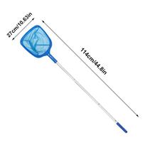 Professional Leaf Rake Deep Bag Swimming Pool Cleaning Nets Spa Rubbish Skimmer Pool Net Pool Cleaning Net with Telescopic Rod