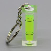 Magnetinis Raktų pakabukas Kvadratinis Horizontalus Burbuliukas Plastikinis Lygis Burbuliukas Mini Horizontalus Karoliukas Nešiojamas Lygis green