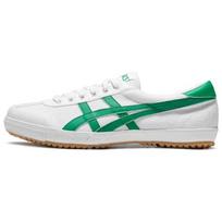 Asics Tsg-110 Fabric Round Toe Lace-Up Low-Top Casual Shoes Unisex sneaker White Green 1203A317-101 44