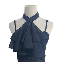 Y3NE Victorian Detachable Fake Collar Layered Jabot Necktie For Medieval Costume Historical Reenactment Themed Party